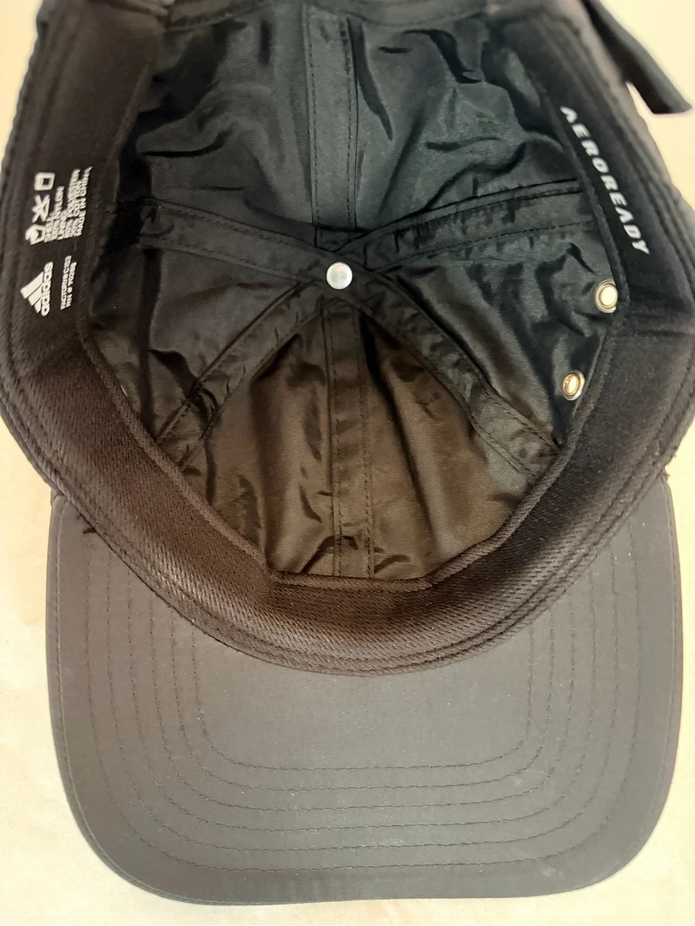 Adidas AEROREADY Three Stripe Life Black Adjustable Performance Golf Hat